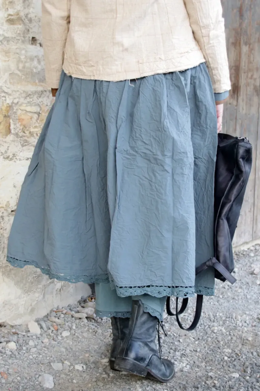 *Ewa i Walla Rock 22239 GITTE in blau grau (storm blue) - reine Knitterbaumwolle