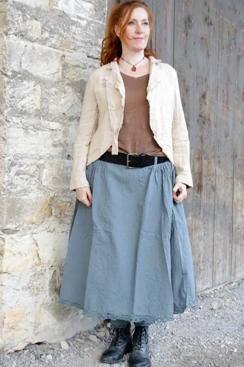 *Ewa i Walla Rock 22239 GITTE in blau grau (storm blue) - reine Knitterbaumwolle