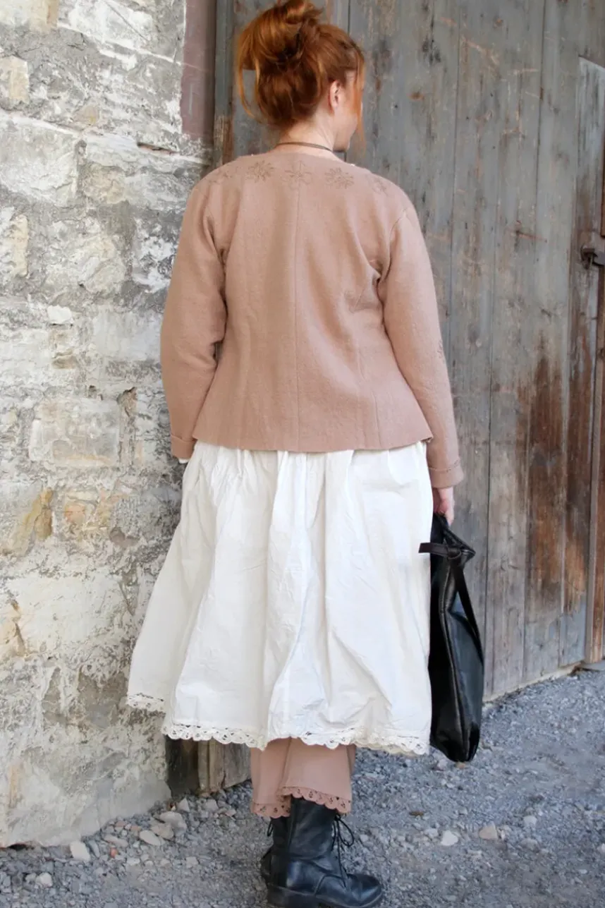 *Ewa i Walla Rock 22239 GITTE in zartem creme (cream) - reine Knitterbaumwolle