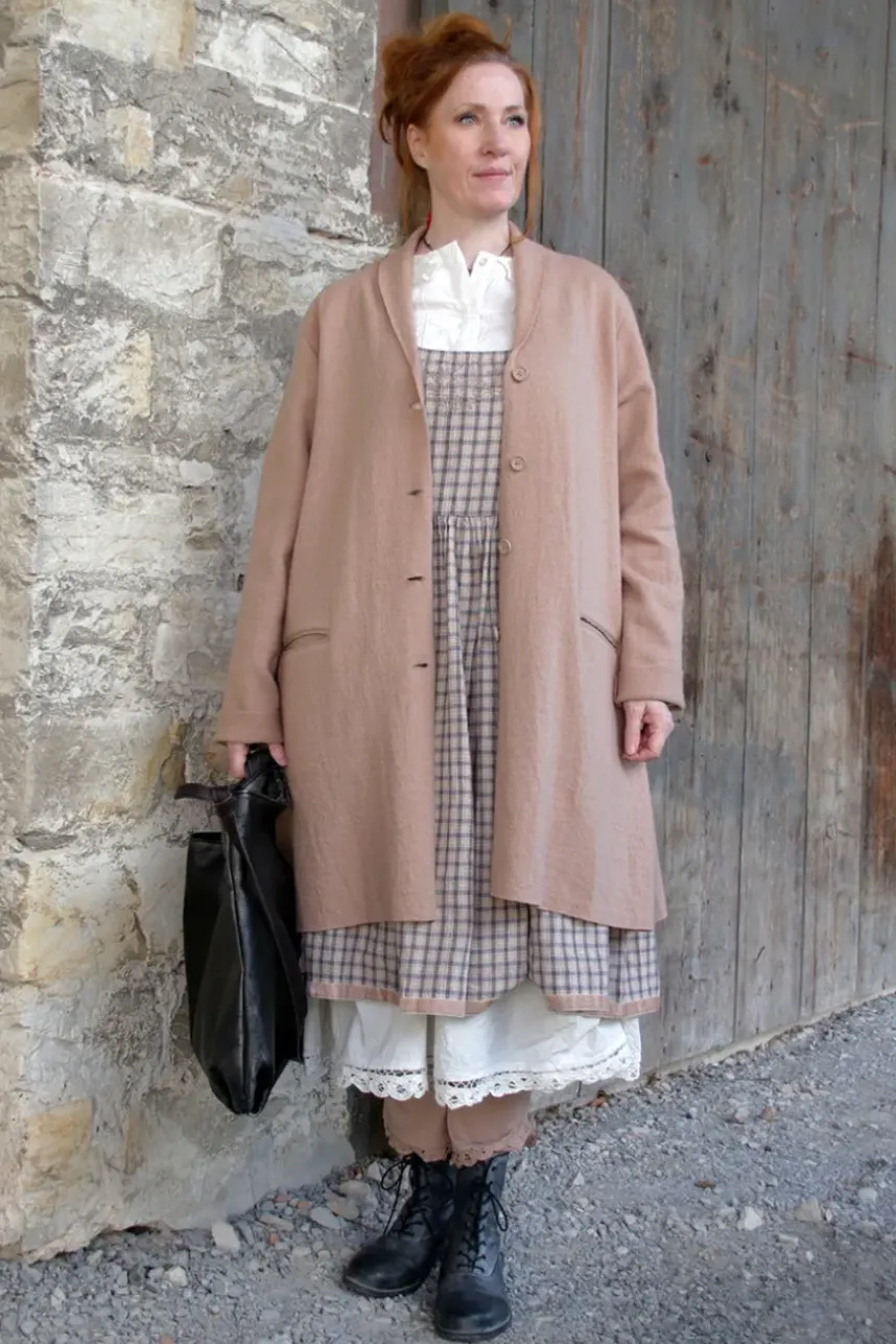 *Ewa i Walla Rock 22239 GITTE in zartem creme (cream) - reine Knitterbaumwolle