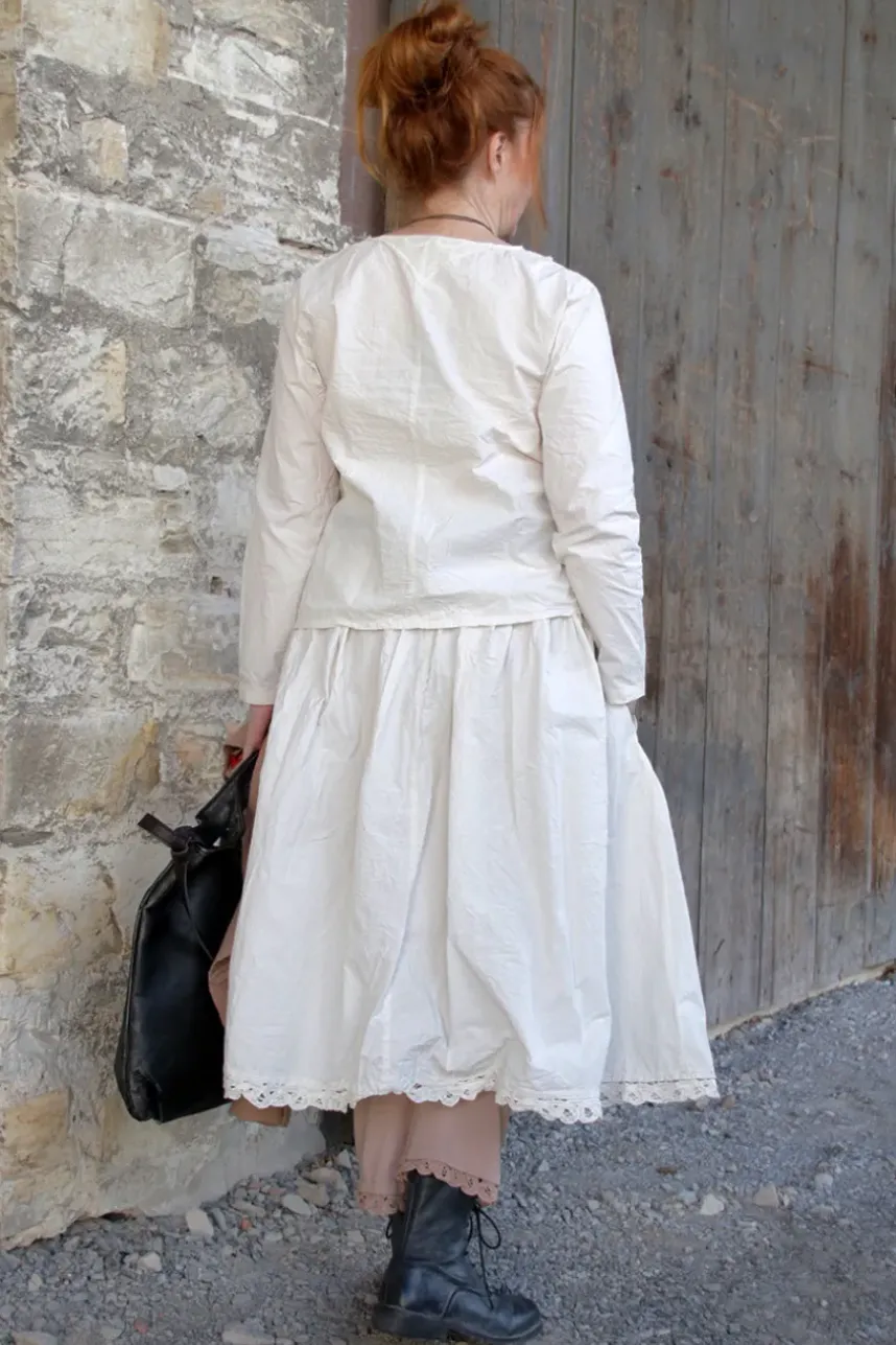 *Ewa i Walla Rock 22239 GITTE in zartem creme (cream) - reine Knitterbaumwolle