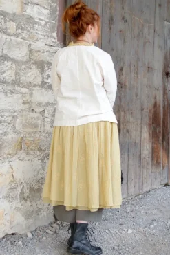 *Ewa i Walla Rock 22257 SMILLA im hellen lemon (ecru) - reine Baumwolle mit Stickerei