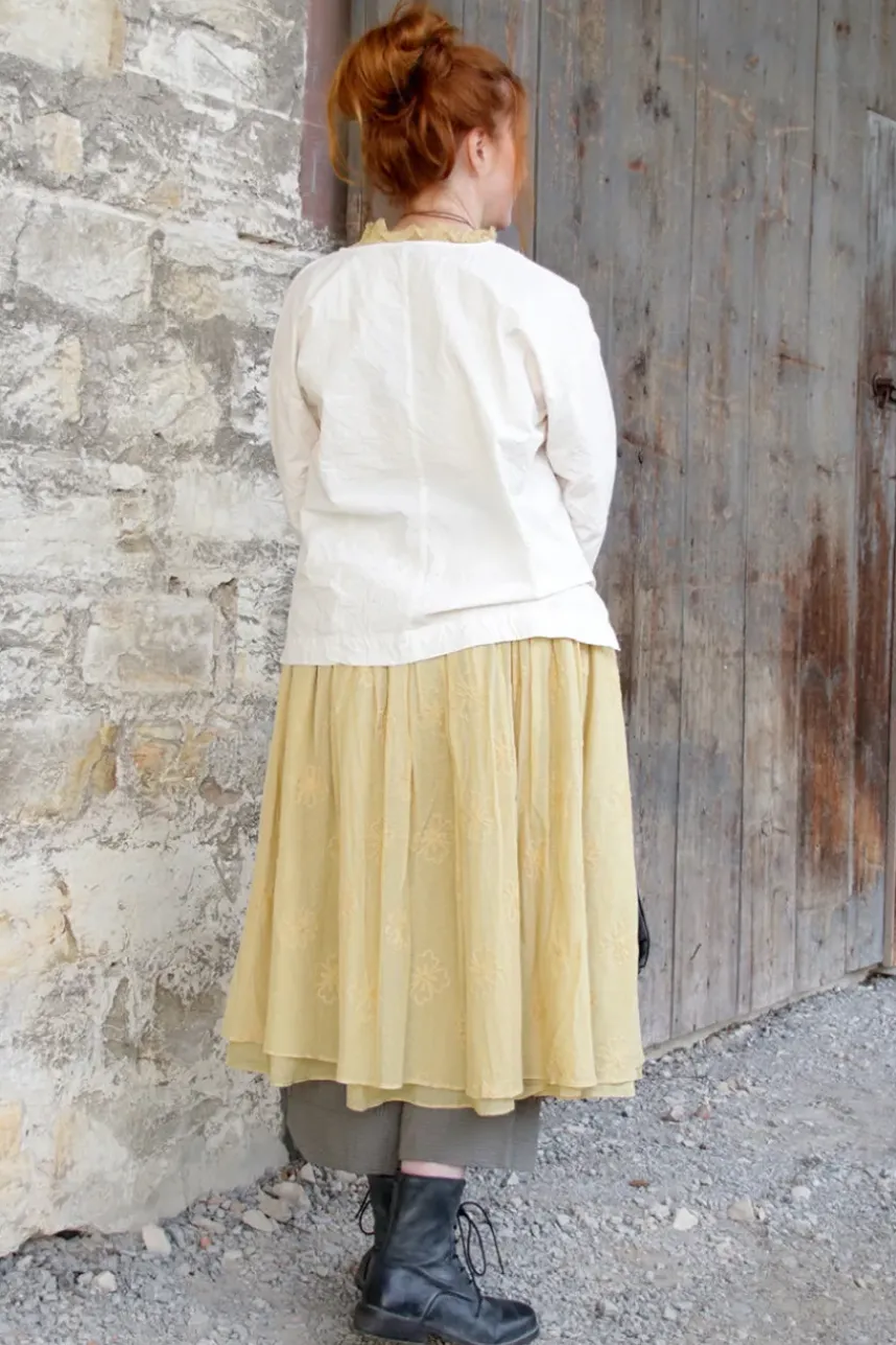 *Ewa i Walla Rock 22257 SMILLA im hellen lemon (ecru) - reine Baumwolle mit Stickerei
