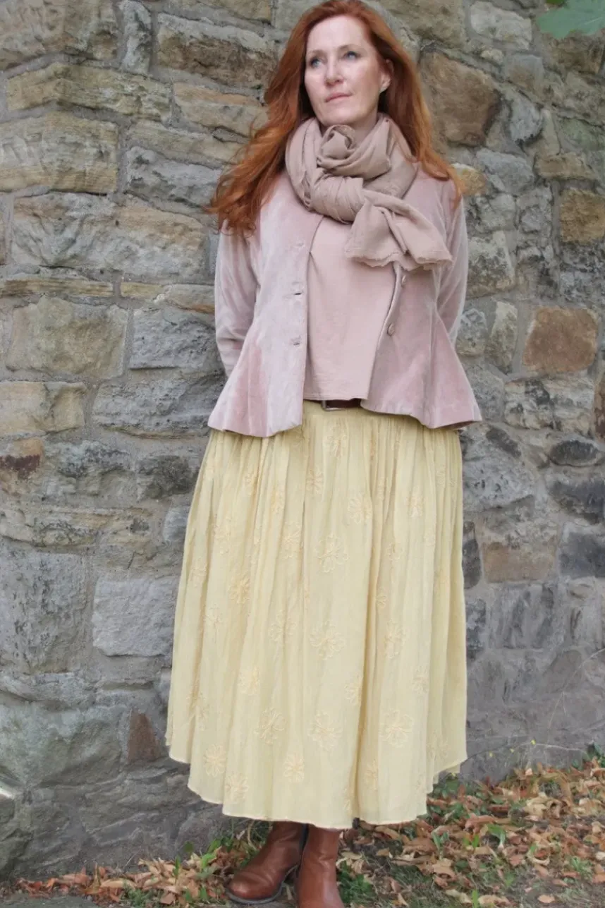 *Ewa i Walla Rock 22257 SMILLA im hellen lemon (ecru) - reine Baumwolle mit Stickerei