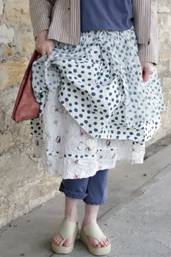 Ewa i Walla Rock ISABELLA 22260 mit zartem Flower Print (original) - reine Knitterbaumwolle