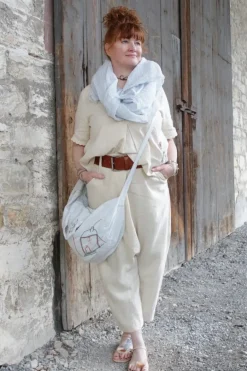 Ewa i Walla Sarouel-Hose 11409 MAJVI in cremeweiss (bone white) - softes Leinen