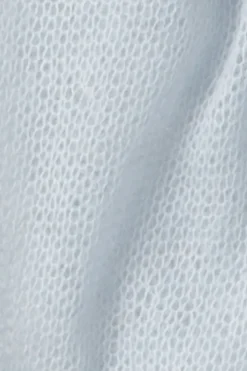 Ewa i Walla Schal BESSIE 77611 in hellblau (light blue) - sehr zarter Baby Alpaka mit Merino Wolle