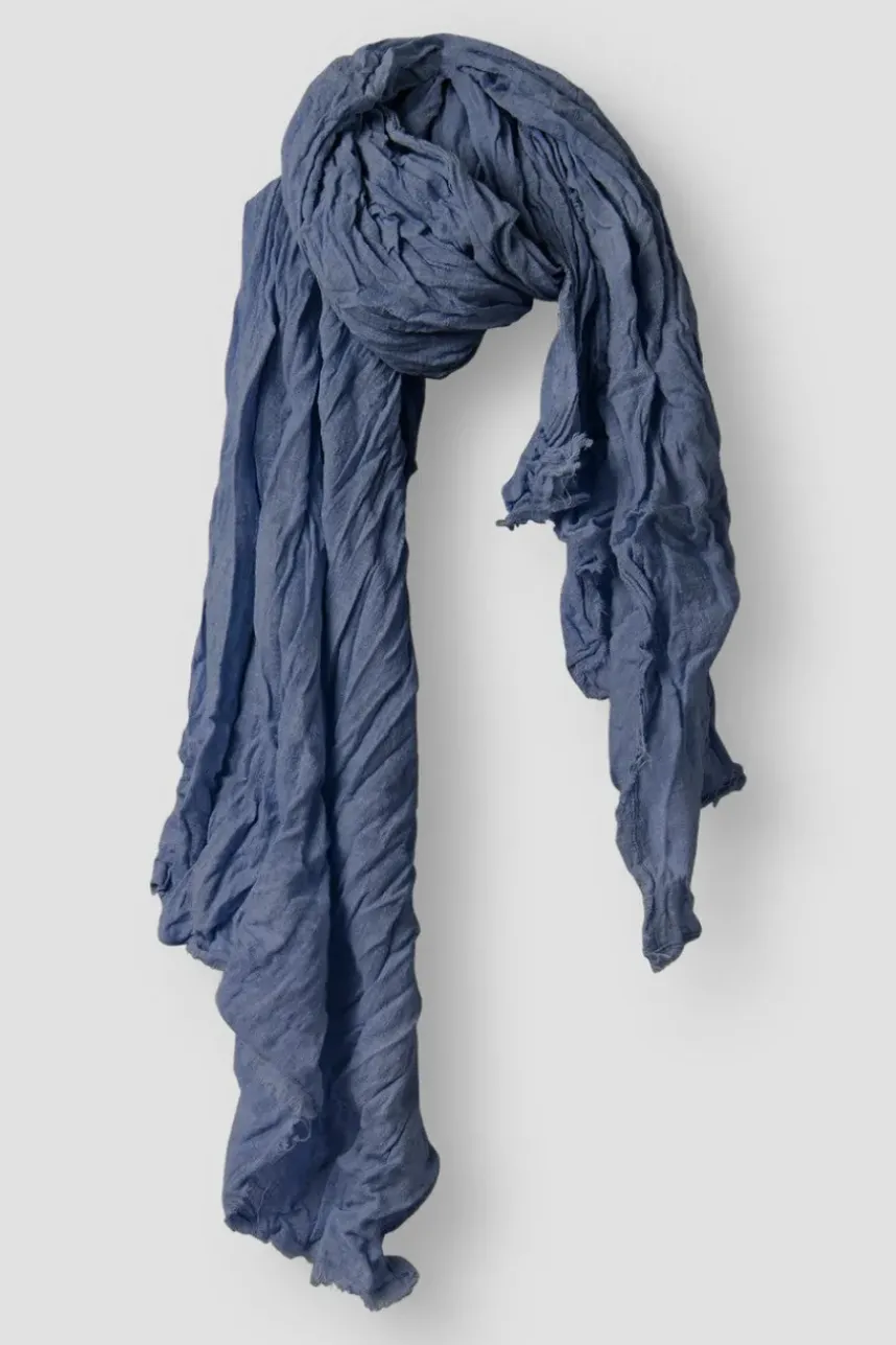 Ewa i Walla Schal JUDY 77610 in blau (blue) - zarte Gaze aus reiner Baumwolle