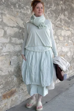 Ewa i Walla Schal JUDY 77610 in zartem mint (soft jade) - zarte Gaze aus reiner Baumwolle