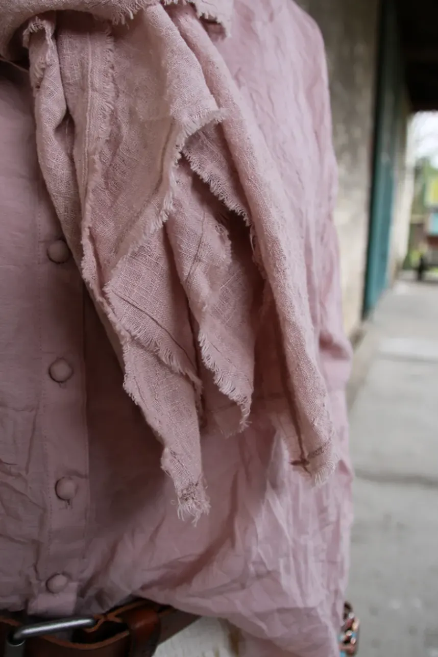 Ewa i Walla Schal JUDY 77610 in rose (pale mauve) - zarte Gaze aus reiner Baumwolle