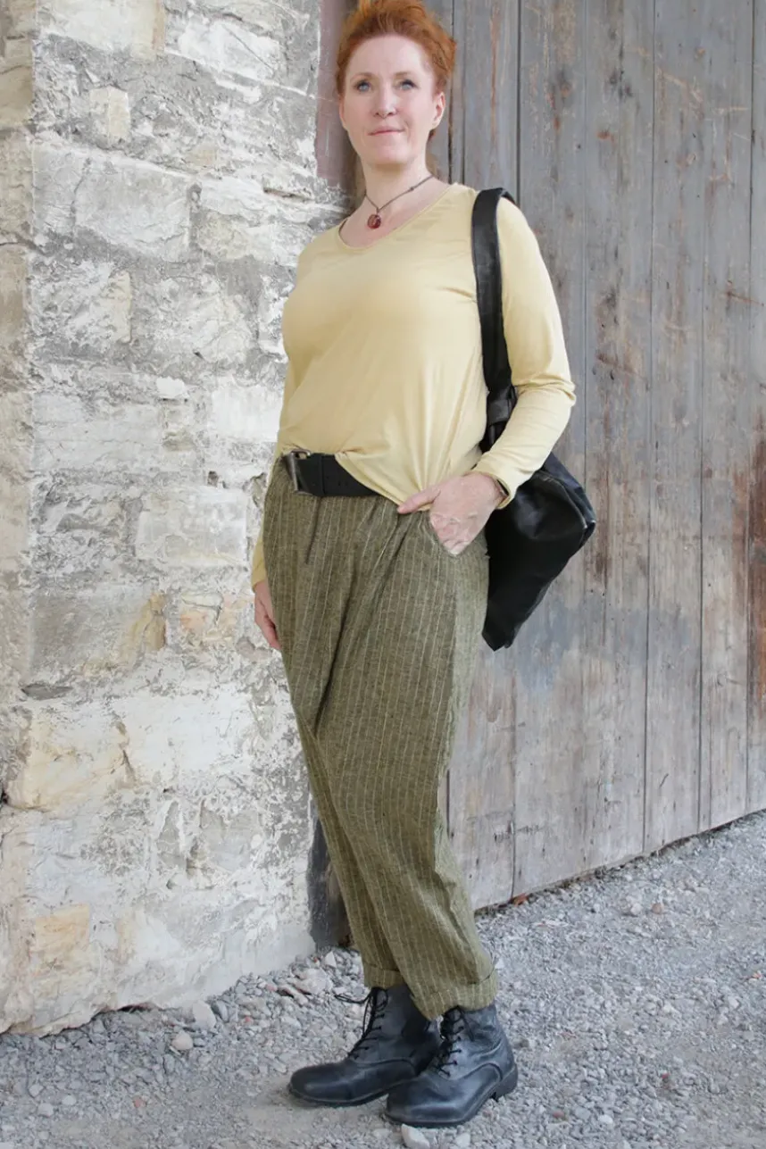 *Ewa i Walla Shirt 44984 GINGER im hellen lemon (ecru) - softes Jersey