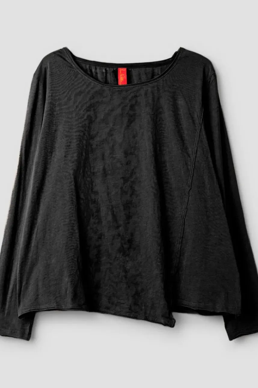 *Ewa i Walla Shirt 44987 GISELA in schwarz (black) - softer Jersey aus reiner Baumwolle