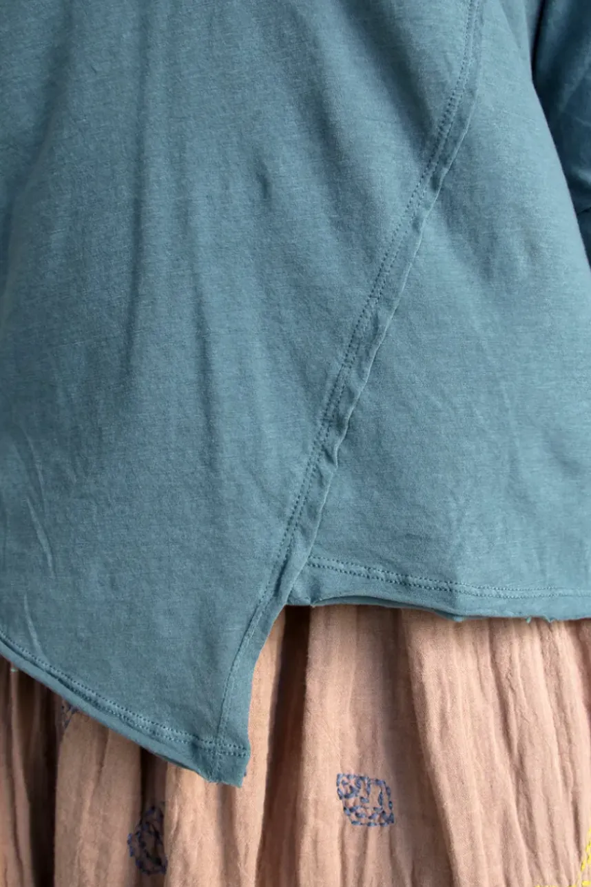 *Ewa i Walla Shirt 44987 GISELA in blau grau (storm blue) - softer Jersey aus reiner Baumwolle