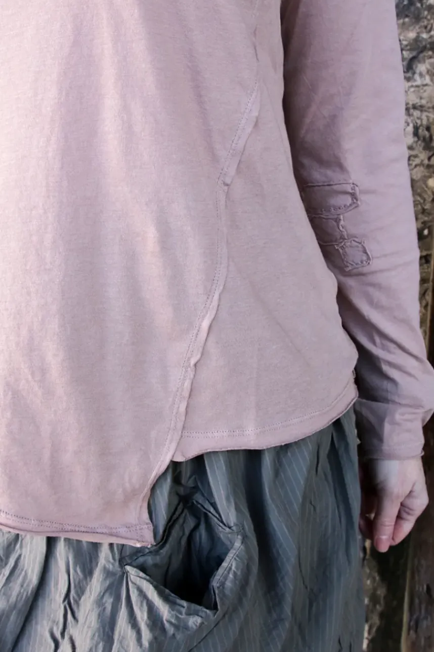 *Ewa i Walla Shirt 44987 GISELA in zartem altrose (taupe) - softer Jersey aus reiner Baumwolle