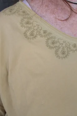 *Ewa i Walla Shirt 44985 GYRID im hellen lemon (ecru) - Jersey aus reiner Baumwolle
