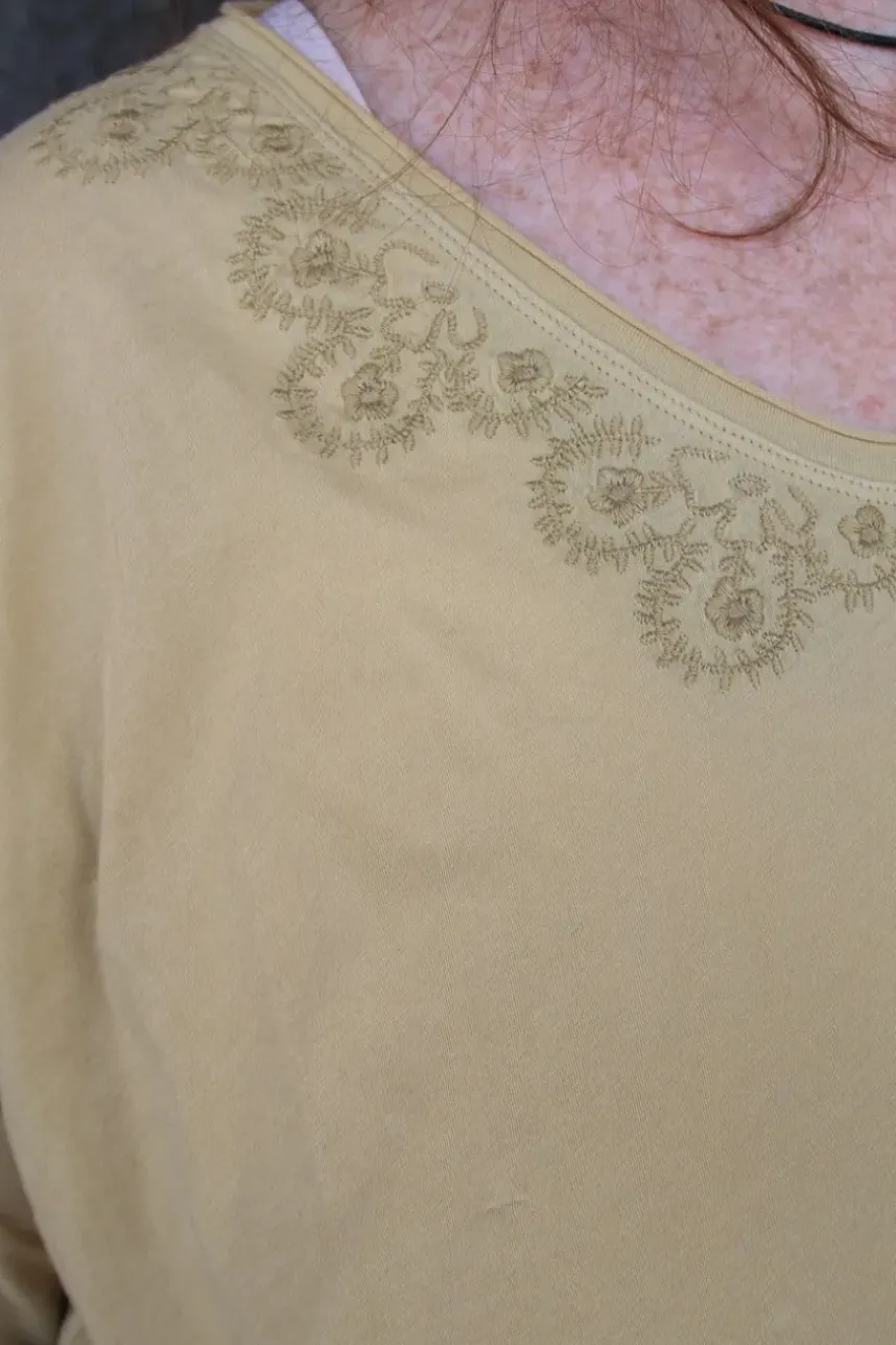 *Ewa i Walla Shirt 44985 GYRID im hellen lemon (ecru) - Jersey aus reiner Baumwolle