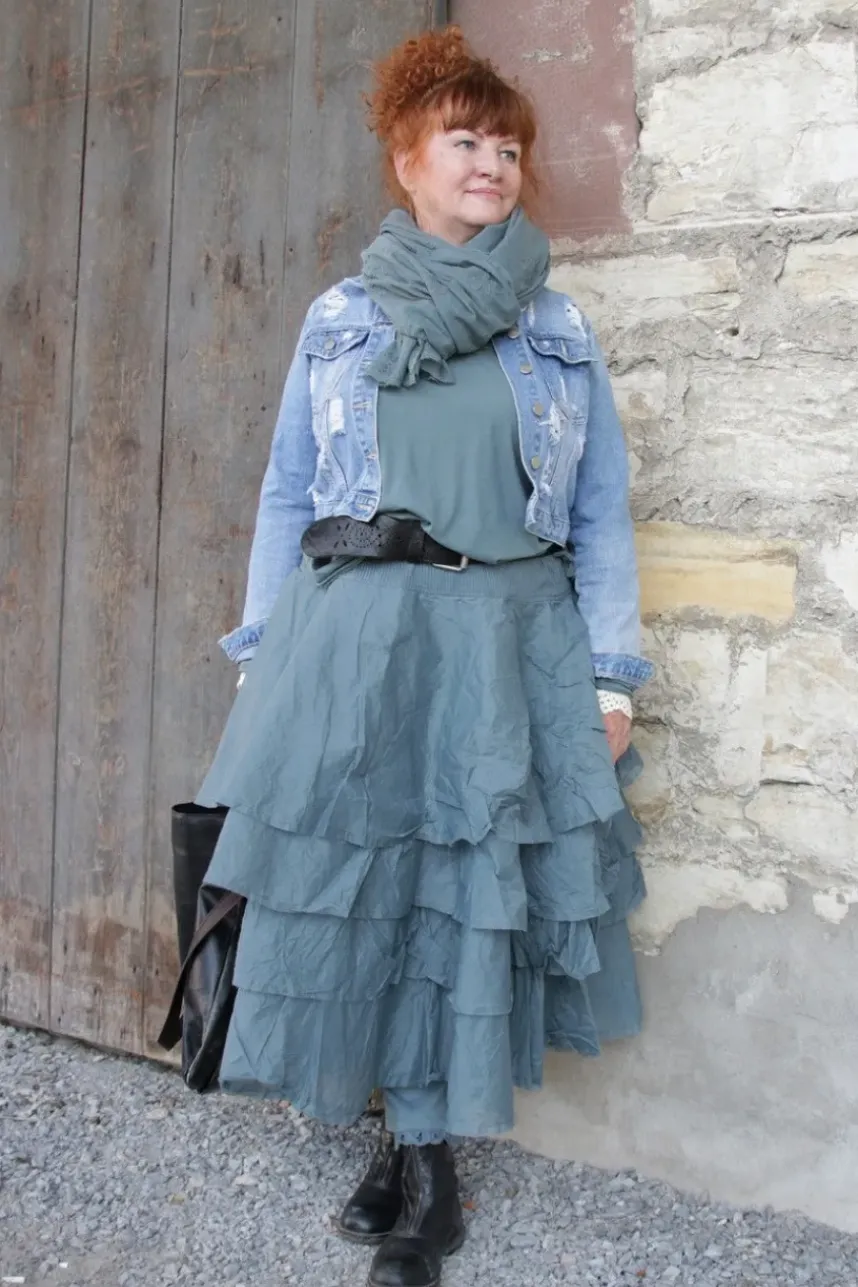 *Ewa i Walla Shirt 44985 GYRID in blaugrau (storm blue) - Jersey aus reiner Baumwolle