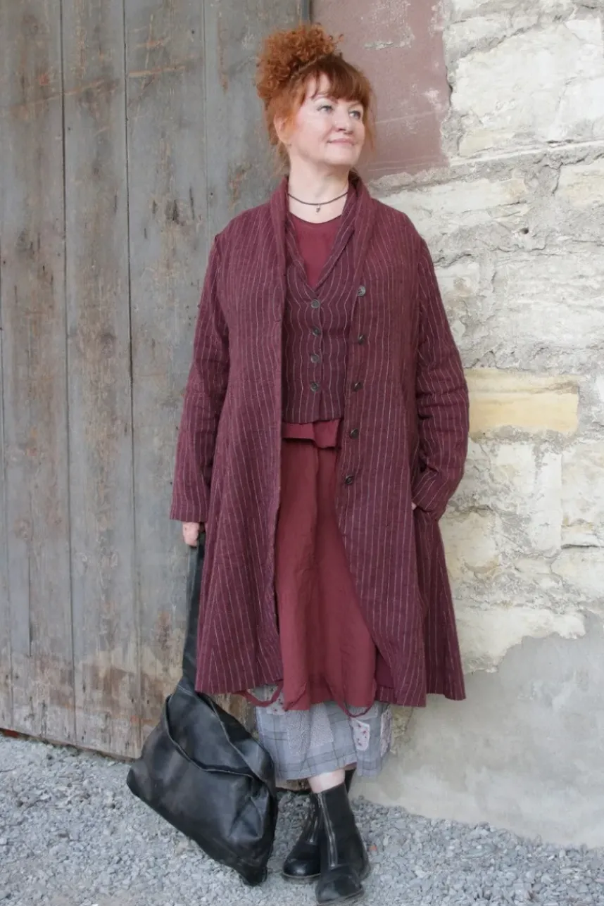 *Ewa i Walla Shirt 44985 GYRID in burgunder rot (burgundy) - Jersey aus reiner Baumwolle
