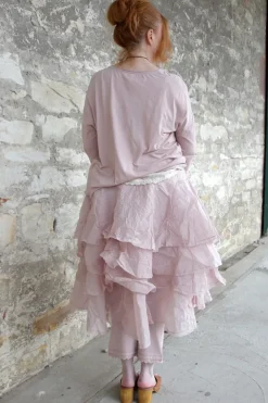 Ewa i Walla Shirt ZITA 44146 in rose (pale mauve) - softes Jersey aus reiner Baumwolle