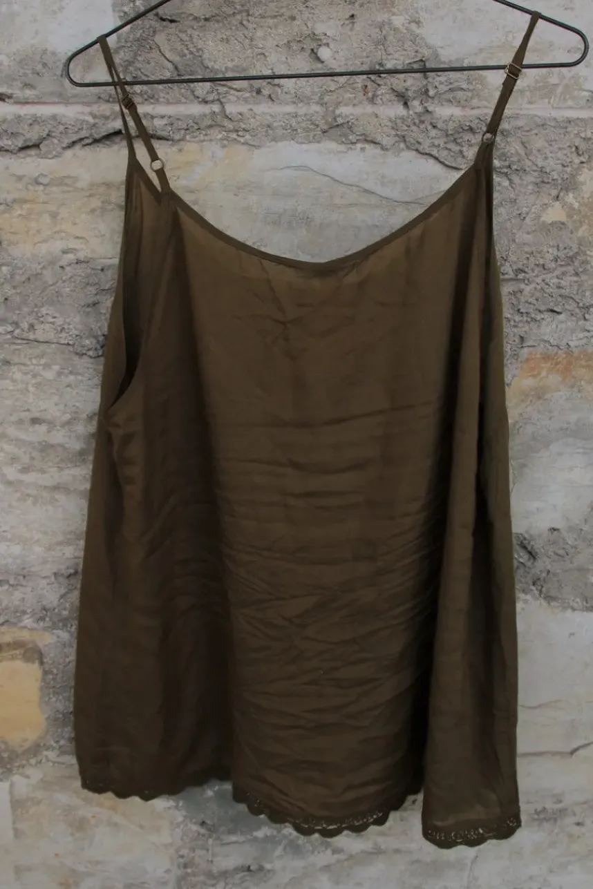 *Ewa i Walla Top 33377 NORA im satten oliv (olive) - softe Viskose