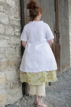Ewa i Walla Tunika 44952 AUGUSTA in weiss (white) - reine Knitterbaumwolle