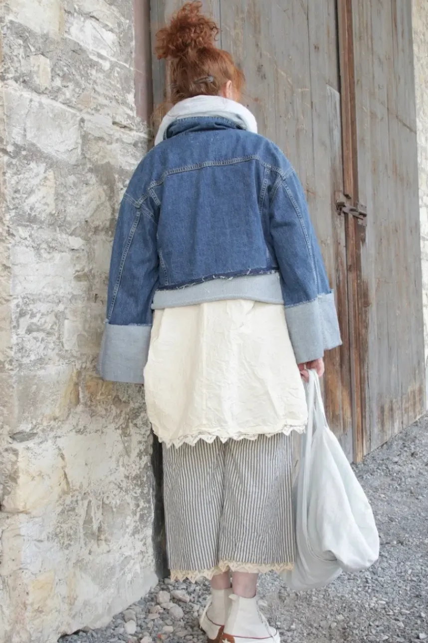 Ewa i Walla Tunika 44952 AUGUSTA in pastellgelb (vanilla) - reine Knitterbaumwolle