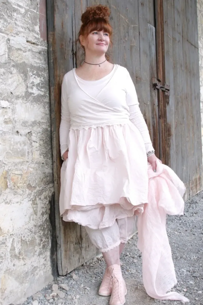 Ewa i Walla Tunika 33360 JILL in rosa (pink) - softer Jersey & Knitterbaumwolle
