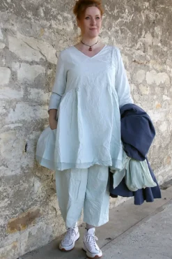 Ewa i Walla Tunika MADICKEN 44129 in zartem mint (soft jade) - reine Kitterbaumwolle