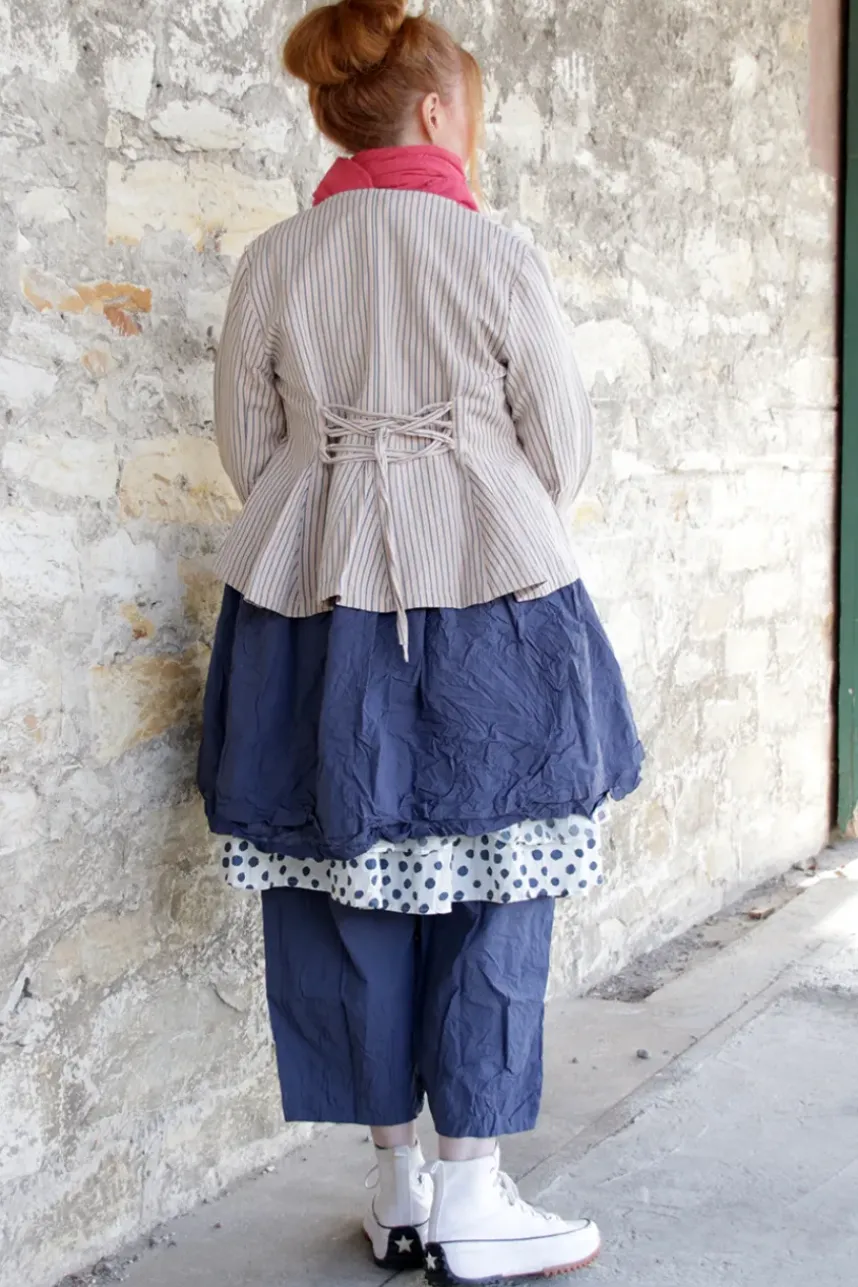 Ewa i Walla Tunika MADICKEN 44129 in blau (blue) - reine Kitterbaumwolle