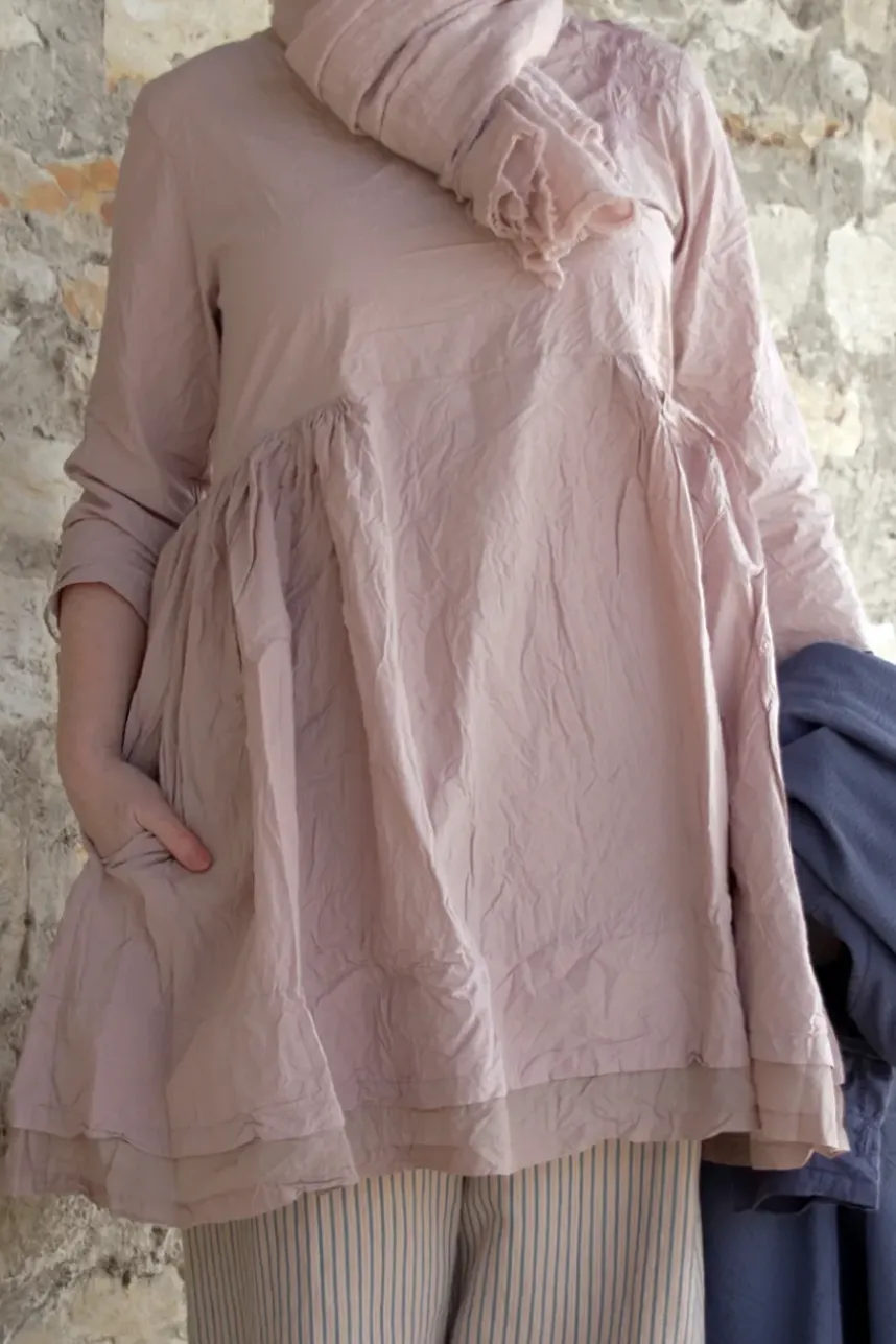 Ewa i Walla Tunika MADICKEN 44129 in rose (pale mauve) - reine Kitterbaumwolle