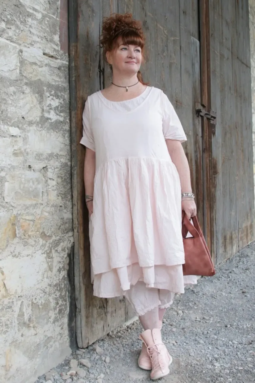 FRA.SA Minibag RIO im dunklen Lachston & dezenten Vintagelook - butterweiches, recyceltes Leder