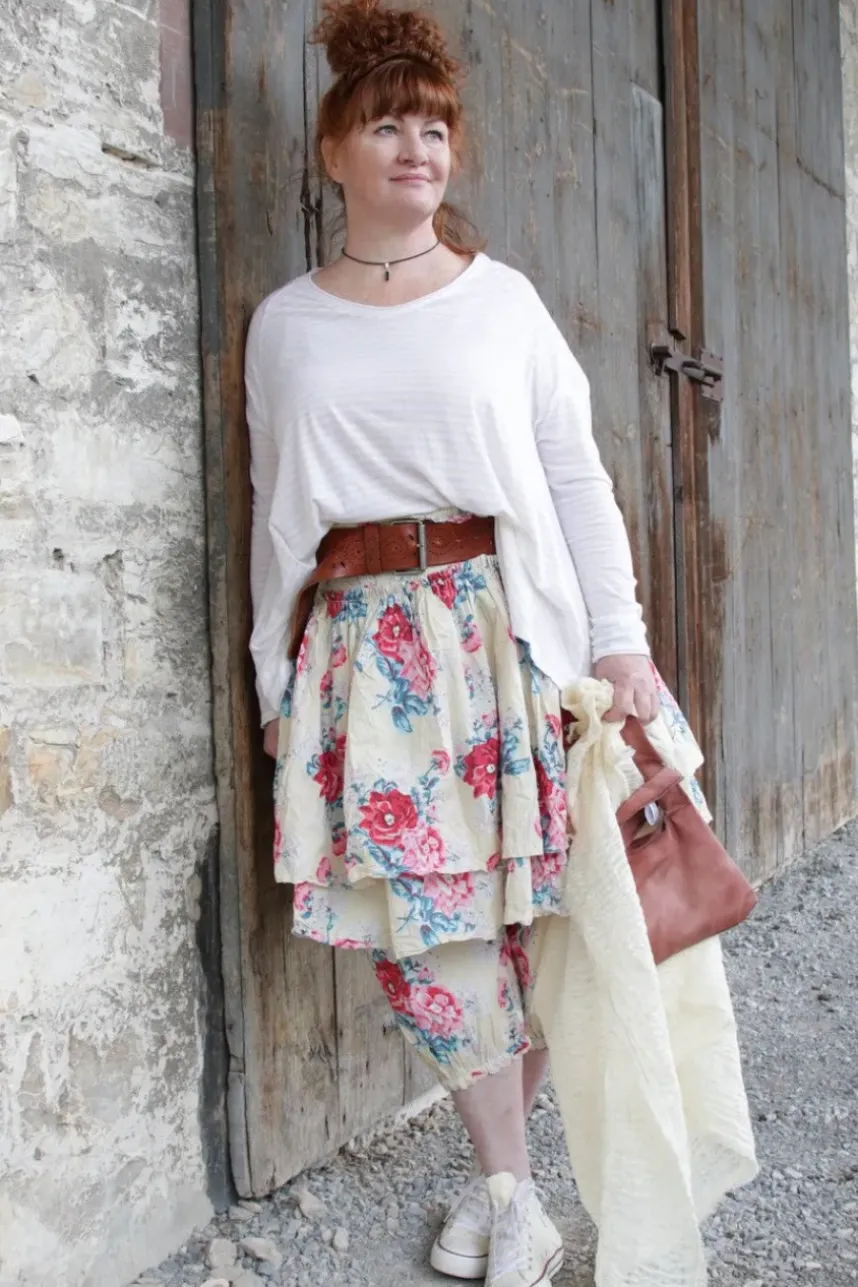 FRA.SA Minibag RIO im dunklen Lachston & dezenten Vintagelook - butterweiches, recyceltes Leder