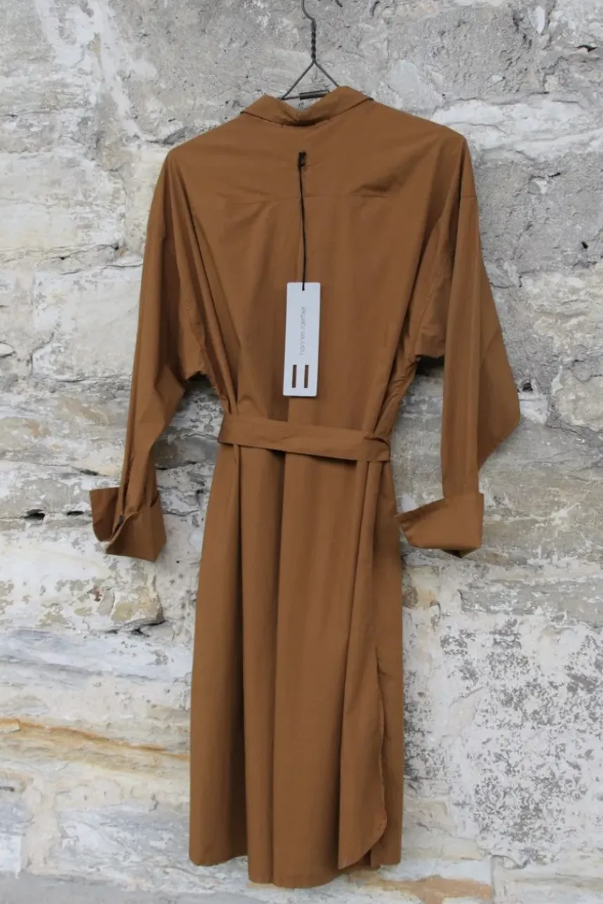 hannes roether Kleid SUPERBE 210838 in camel - Baumwolle & Elasthan