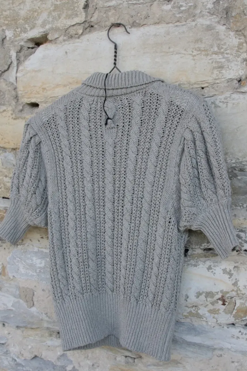 hannes roether Pullover MAGALI 210997 in hellgrau - Baumwolle & Leinen