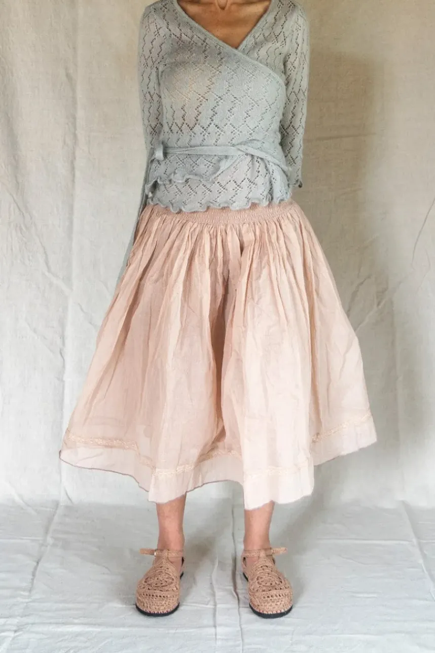 Les Ours Rock LOU im pastelligen rose - Organza aus reiner Baumwolle