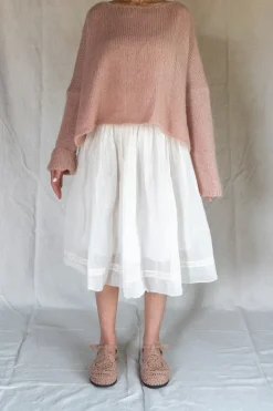 Les Ours Rock LOU in cremeweiss - Organza aus reiner Baumwolle