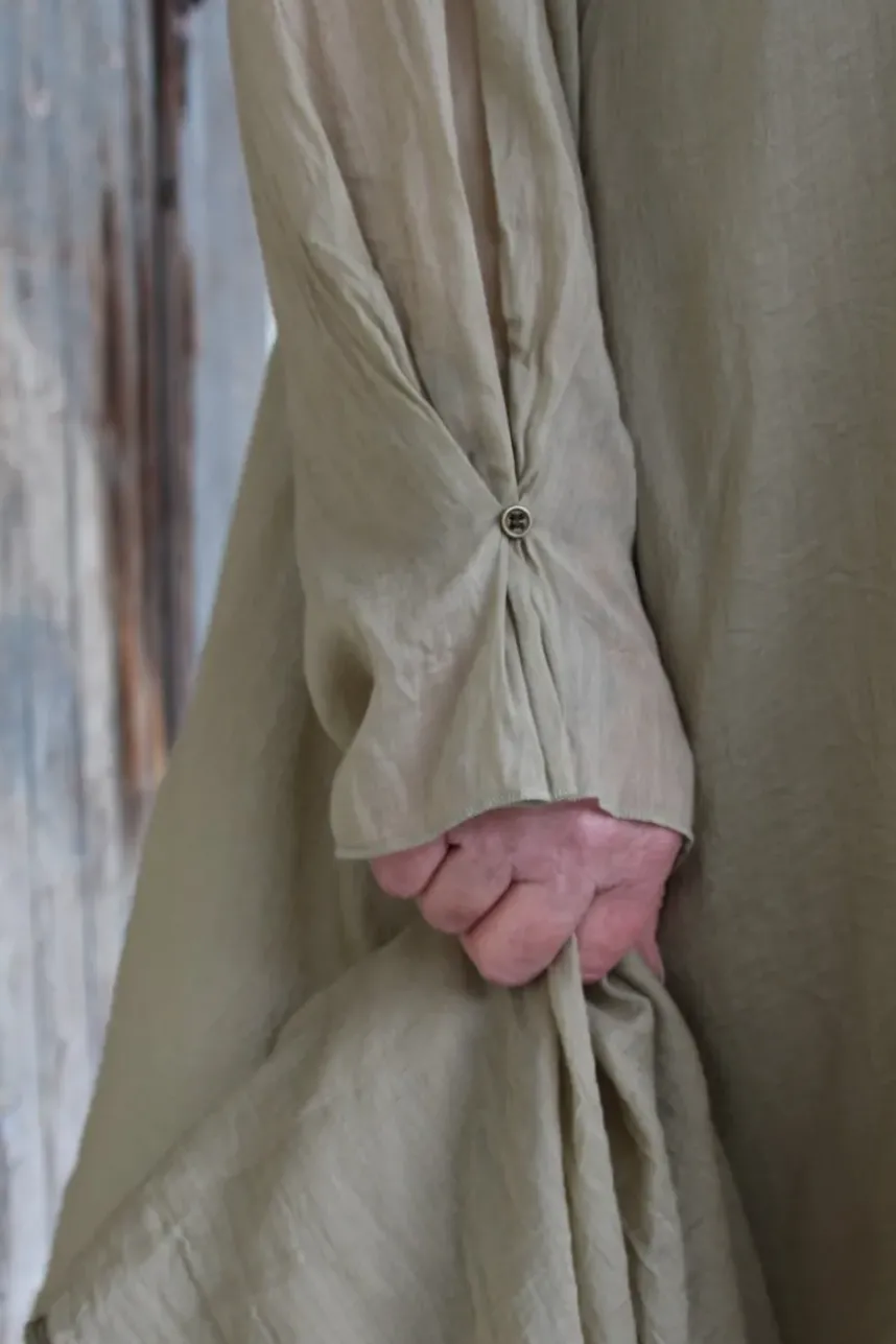 Les Ours Tunika/Kleid JUJUBE in shabby mint (almond) - zarter Baumwoll-Voile